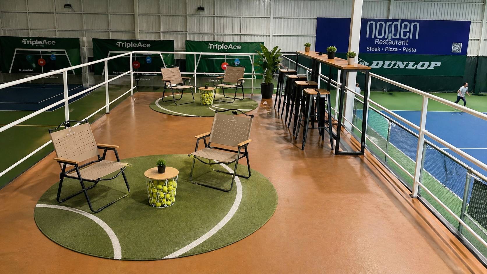 Professional tennis courts